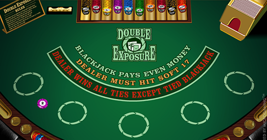 Blackjack de doble exposición