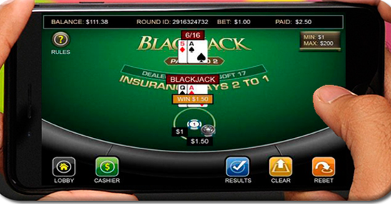 Blackjack para móvil en vivo